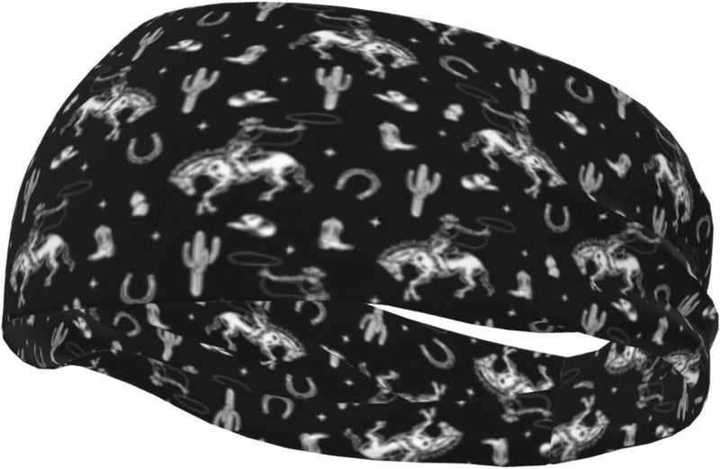 bassyil Sports Headband Moisture Wicking Sweatband for Men Women Running Cycling Yoga Fitness Workout - Image 1